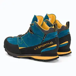 Черевики LaSportiva Boulder X Mid 43.5 Blue/Yellow LaSportiva (1052-17EBY 43,5) - мініатюра 5