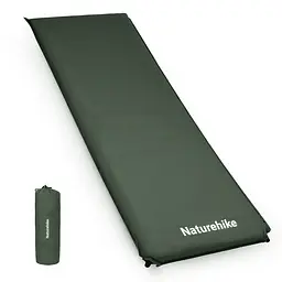 Килимок самонадувний Naturehike (CNK2450WS020) 10 см - одномісний - темно-зелений - мініатюра 2