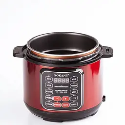 Мультиварка Sokany SK-2402-5L на 5 літрів, червоний  - мініатюра 3