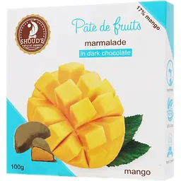Мармелад Shoud'e Pate de fruits манго в шоколаді 100 г (865907) - мініатюра 5