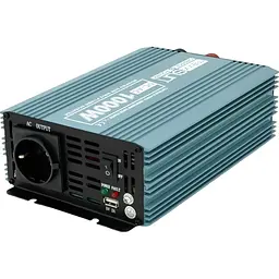 Инвертор напряжения Mexxsun MXS1000, 12V/220V, 1000Вт, 12/220V, approximated, 1 розетка, клемы