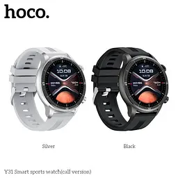 Смарт-годинник HOCO Y31 Smart sports watch(call version) сріблястий - мініатюра 5