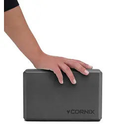 Блок для йоги Cornix EVA 22.8 x 15.2 x 7.6 см XR-0099 Black - мініатюра 2