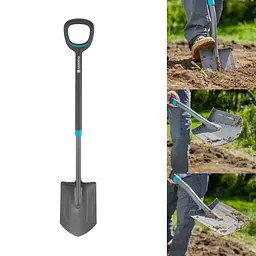 Лопата штикова загострена Gardena ErgoLine 17012-20 (117 см, 2.05 кг) - мініатюра 2