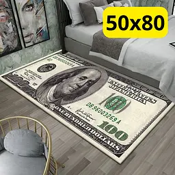 Стильний та зносостійкий килим для дому "100 доларів" 50х80 KT7001702