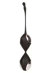 Вагінальні кульки Vibe Therapy Fascinate, 17 см, чорний