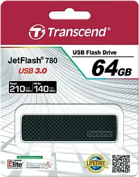 USB Flash накопичувач Transcend 64GB JetFlash 780 USB 3.0 black (TS64GJF780) - мініатюра 3