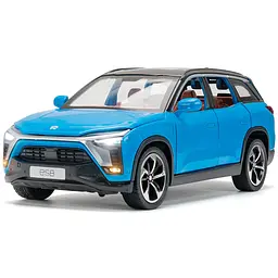 Колекційна металева модель електромобіля Автопром NIO ES8 з інерцією, світлом та звуком 1:24 - мініатюра 5