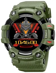 Смарт-годинник Skmei S231 силіконовий ремінець Army Green (16695) - мініатюра 4