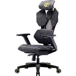 Геймерське крісло GT Racer сіре з жовтим (X-6002 Battle Gray/Yellow)