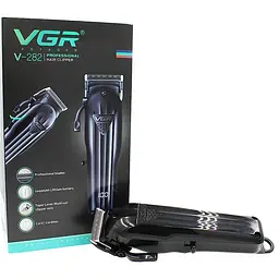 Машинка для стрижки волосся VGR V-282 LED-дисплей акумуляторна Black - мініатюра 5