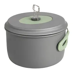 Набір посуду Bo-Camp Explorer XL 4 Pieces Hard Anodized Grey/Green (2200249) - мініатюра 3