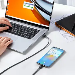Кабель Baseus Dynamic Series Fast Charging Cable USB to Type-C 100W 2m CALD000716 Gray - мініатюра 8