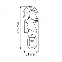 Карабін Camp Swivel Hook 20 mm Silver (1060-925) - мініатюра 2