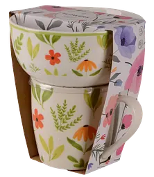 Набір для сніданку Limited Edition Flowers Green, 2 предмети