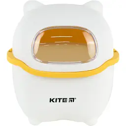 Настільний контейнер для сміття Kite біло-помаранчевий (K24-009-8)