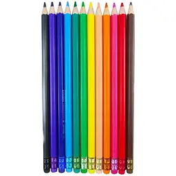 Олівці кольорові Colorino з гумкою 12 кольорів 12 шт. (87492PTR) - мініатюра 2