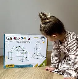 Дитячий ігровий 3D конструктор Намет Халабуда Game Forts (85 деталей) - мініатюра 4