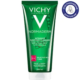 Гель для глибокого очищення Vichy Normaderm жирної схильної до недоліків шкіри обличчя та тіла 200 мл - мініатюра 2