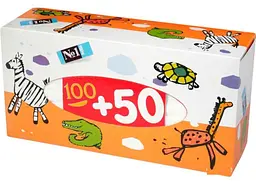 Хустинки паперові BELLA 100+50шт/1уп HAPPY унiверсальнi