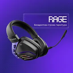 Ігрова гарнітура Proove Gaming Rage (APP) black/purple (WHRG00020001) - мініатюра 4