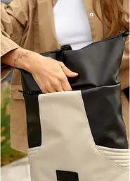 Жіночий рюкзак Sambag RollTop X чорно-сірий 41 х 27 х 18 см (24320130) - мініатюра 7