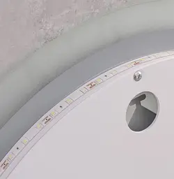 Дзеркало Mixxus Plain MC10-60 (годинник, LED-підсвічування, антизапотівання) (MI6013) - мініатюра 9