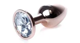 Анальна пробка Jewellery Red Gold Plug - розмір S