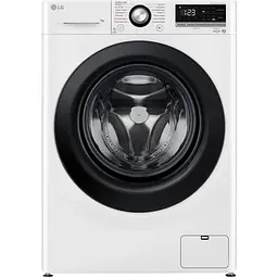Пральна машина LG фронтальна 7 кг 1200 A+++ 48 см дисплей пара інвертор білий