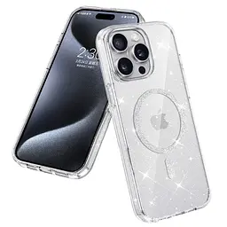 Чохол TPU Eclipse Sparkle MagFit для Apple iPhone 14 Pro 6.1 Clear - мініатюра 2