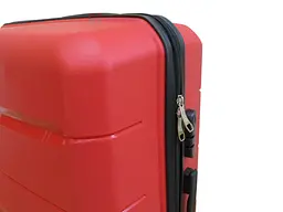 Валіза Мала S пластикова з поліпропілену на колесах My Polo70c05 40L Червона - мініатюра 7