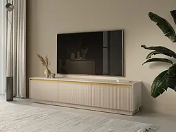 Тумба під ТВ Perfect Home Роял / Royal RTV180 3-дверна Бежевий (PFH-091293)