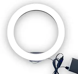 Кільцева LED лампа Opt-Top LC-330 з утримувачем для телефону 33 см (1756375668) - мініатюра 3