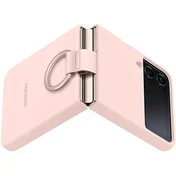 Оригінальний силіконовий чохол із кільцем Samsung для Galaxy Z Flip4 Silicone Cover with Ring Pink EF-PF721TPEGUA - мініатюра 9