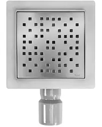 Трап для душу Rea Dots 15x15 nickiel brushed REA-G6203 - мініатюра 2
