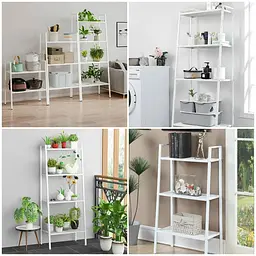 Стелаж-етажерка Wall Sticker SW-00002103 триярусний з металу 60х33х110 см білий - мініатюра 7
