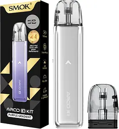 Підсистема SMOK ARCO E1 Pod 1300mAh 3ml електронна сигарета Kit Silver (19194) - мініатюра 2