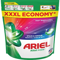 Капсули для прання Ariel Все-в-1 Для кольорових речей 50 шт. - мініатюра 2
