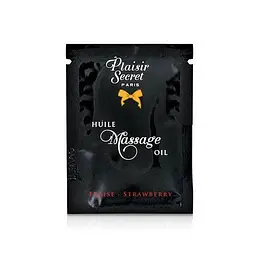 Пробник масажної олії Plaisirs Secrets Strawberry, 3 мл