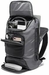 Рюкзак міський Bange BG-7078 30л ранець з відсіком для ноутбука до 15.6'' USB-роз'єм Gray (19377) - мініатюра 3