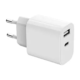 Зарядний пристрій Gembird 1xUSB-A+1xUSB-C 5V/2.4A (12W) white (TA-UC-2AC12-01) - мініатюра 3