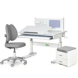 Комплект (L) ErgoKids TH-325 Grey (парта + кресло + тумба) (арт. TH-325 + Y-412 Lite + BD C3 _GREY)
