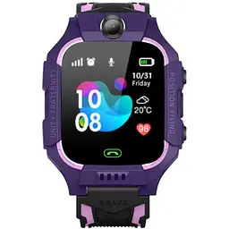 Дитячий смарт-годинник Smart Baby Watch Q19 Purple (16508-hbr) - мініатюра 2