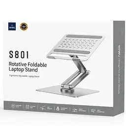 Підставка для ноутбуку WIWU ZM-S801 Rotative Foldable Laptop Stand Silver - мініатюра 8