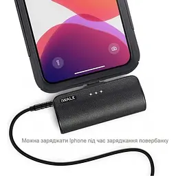 Портативний зарядний пристрій для iPhone IWALK LinkMe Plus 3350 MAh Black - мініатюра 3