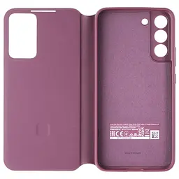 Оригінальний чохол книжка для Samsung Galaxy S22 Plus Smart Clear View Cover Burgundy EF-ZS906CEEGRU SM-906 - мініатюра 6