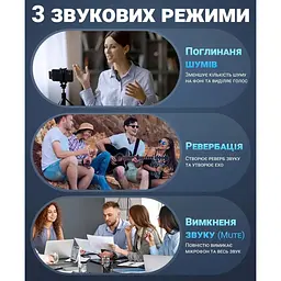 Мікрофон XPRO WK V30 Lightning бездротовий з високою якістю звуку чорний (MAW-45410_945) - мініатюра 5