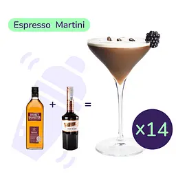 Коктейль Espresso Martini (набір інгредієнтів) х14 на основі Hankey Bannister