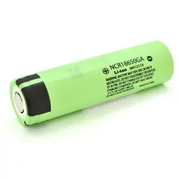 Акумулятор 18650 3500mAh, TipTop, 10A, 4.2/3.6/2.5V, green Panasonic (NCR18650GA)