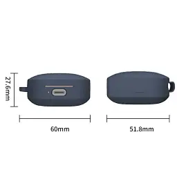 Чохол для навушників BeCover Silicon для Xiaomi Redmi Buds 6 Active Deep Blue (712013) - мініатюра 3